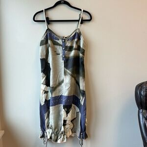 Animale dress midi sleeveless geometric pattern